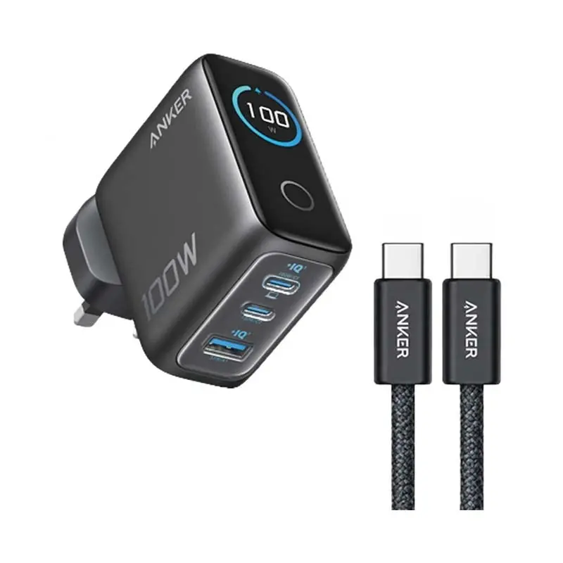 Anker 100W B121B PD 3-Port GaN USB-C Charger 
